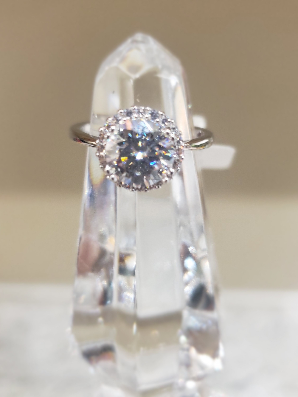 Brand New!! Sterling Silver Moissanite Ring.